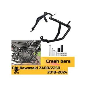 【互換品】 Z400 Z250 エンジンガード高速ロードクラッシュバーバイクフレーム保護バンパーカワ...