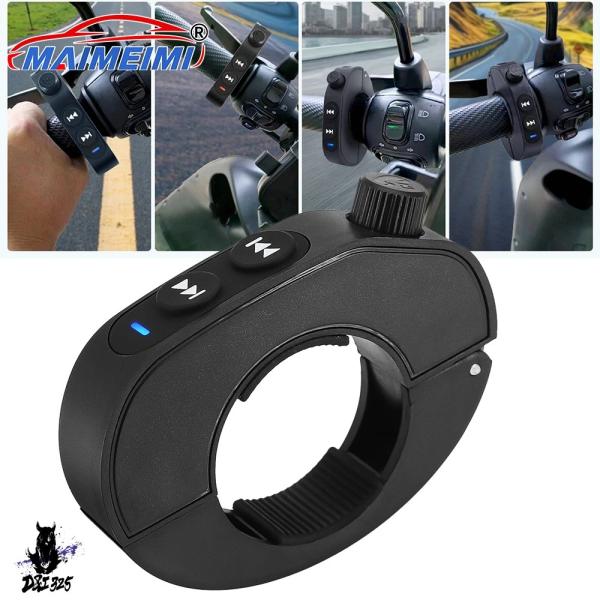 【互換品】 アップグレード Bluetooth 互換リモコン音楽メディアリモコンバイクバイクハンドル...