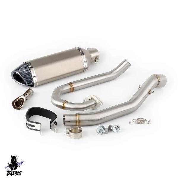 【互換品】 ヘッダーバイク バイク エキゾーストサイレンサー スリップオン止めパイプ Yamaha ...