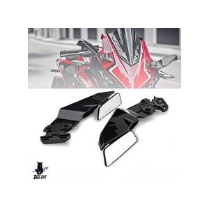 【互換品】 空力サイドウイングスポイラー ミラー Kawasaki Ninja 250-400/ZX...