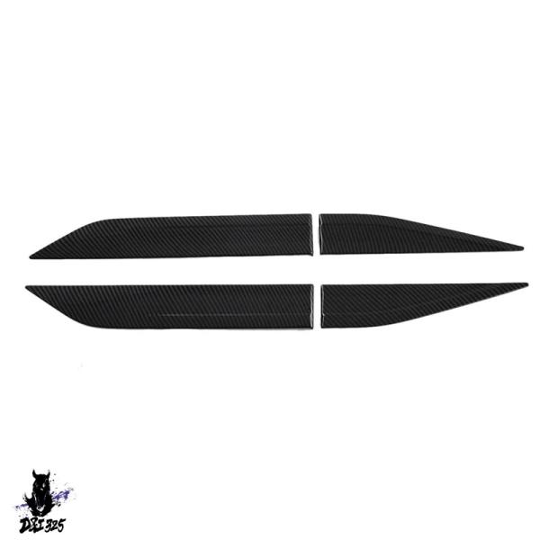 【互換品】 4 個カーボンカラー車外装サイドドアトリムカバー装飾 BYD ドルフィンミニ/BYD カ...