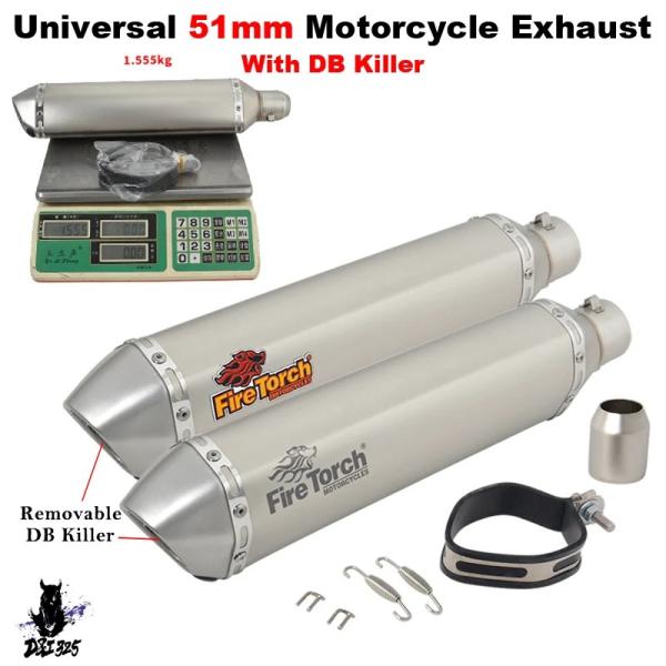 【互換品】 汎 バイクスリップオンエキゾーストパイプ DBキラー マフラー バイク バイク ktm3...