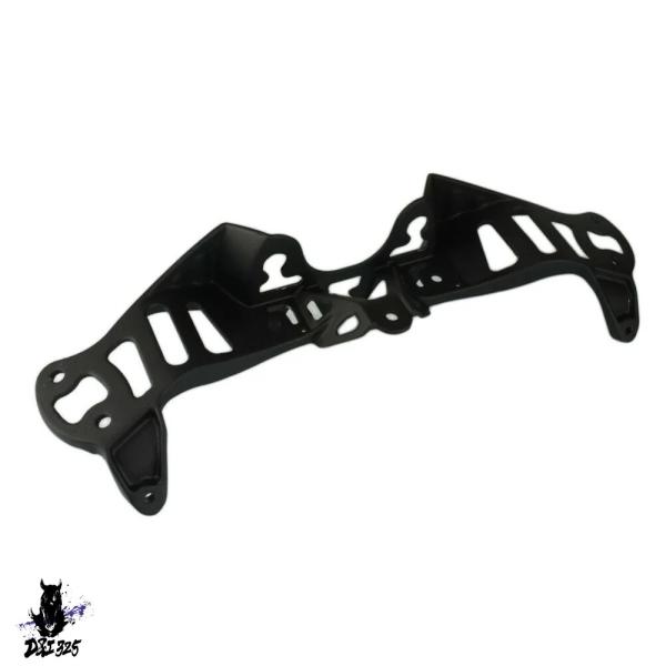 【互換品】 黒バイクヘッドライトフロントアッパーフェアリングステーブラケットケースカワサキ ZX-1...