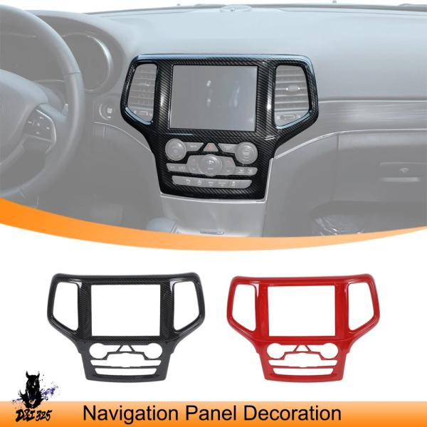 【互換品】 カーセンターコンソールナビゲーション GPS パネル装飾カバートリムステッカージープグラ...