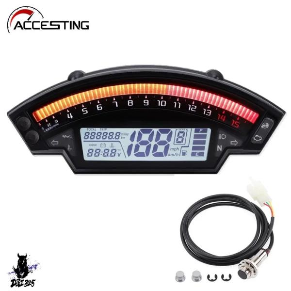 【互換品】 LCDデジタルバイク バイク スピードメーター カワサキzx10r 11-2016 1 ...