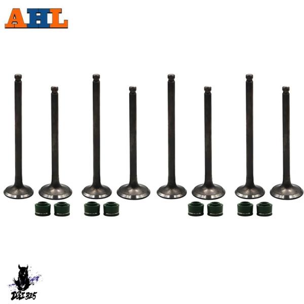 【互換品】 AHL 4 ペア 8 個吸気 &amp; 排気バルブステムキットオイルシール Kawasaki ...