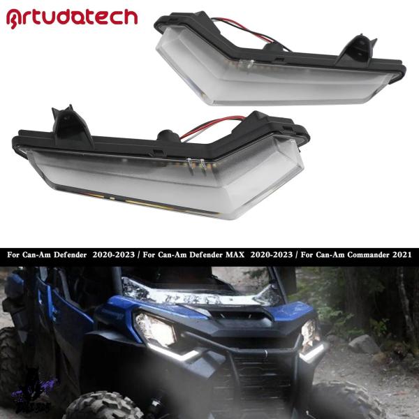 【互換品】 Can-am Defender max 2020 2021 2023 LEDフロントウイ...
