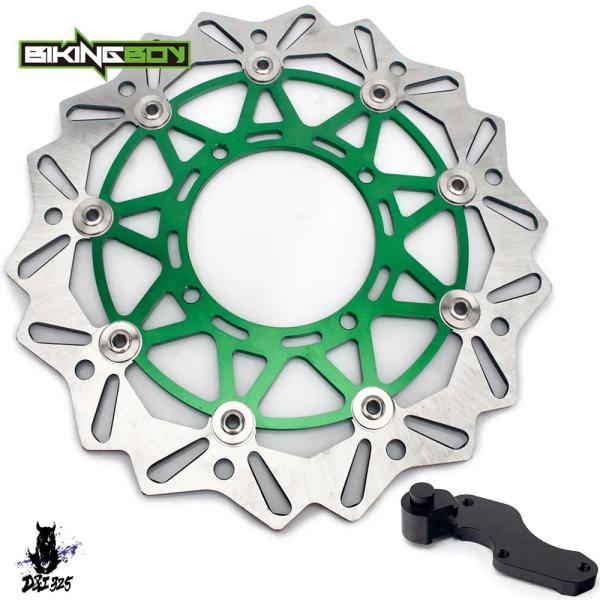 【互換品】 BIKINGBOY 320mmフロントブレーキディスクローターブラケット KX250F ...