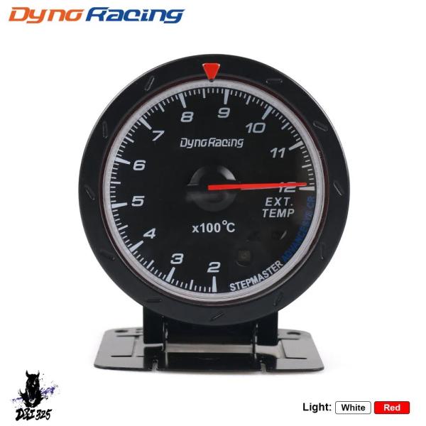 【互換品】 Dynoracing-egt/ext温度計 排気ガス 60mm 赤白ライト egtセンサ...