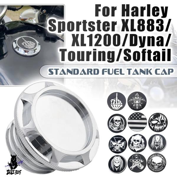 【並行輸入品】 バイク装飾ベントキャップスカル燃料ガスタンクカバー ハーレー スポーツスター XL1...