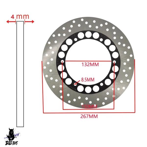 【並行輸入品】 バイクリアブレーキディスクローターヤマハ RD350LC 85-92 XP500 T...