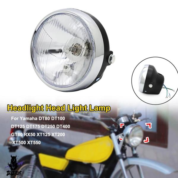 【並行輸入品】 12vバイクヘッドライトヘッドライトランプヤマハDT80 DT100 DT125 D...