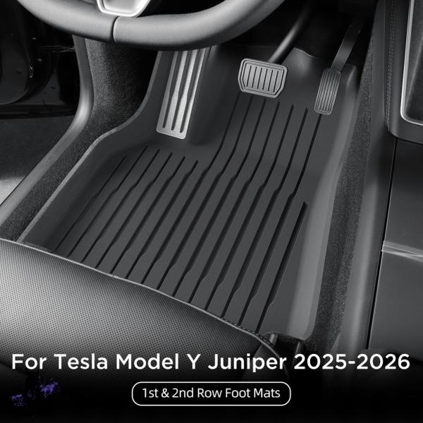 【並行輸入品】 LUCKEASY テスラ モデルY 5人乗り フロアマット 2025年 2026年発...