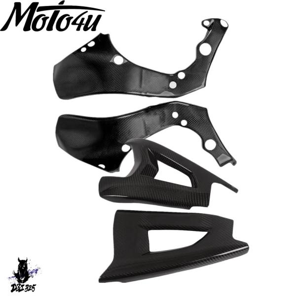 【並行輸入品】 カーボン製バイクフレームカバースイングアームカバー カワサキ ZX10R 2016 ...
