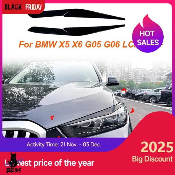 【並行輸入品】 フロントヘッドライトアイブロウトリム BMW X5 X6 G05 G06 LCI 2...
