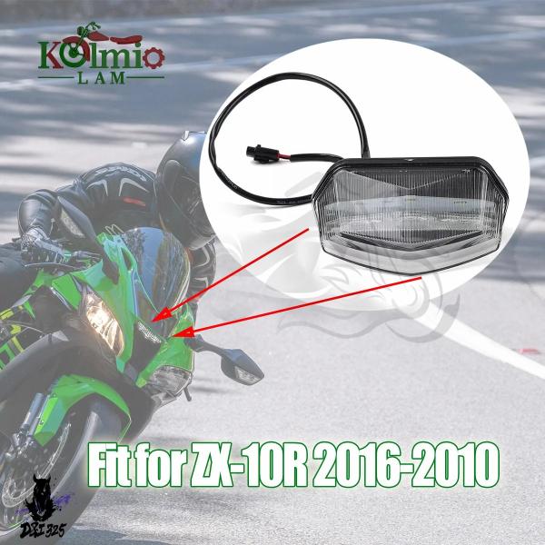 【並行輸入品】 2011-2020年式カワサキZX-10R ZX10Rフロントヘッドライトフォグ装飾...
