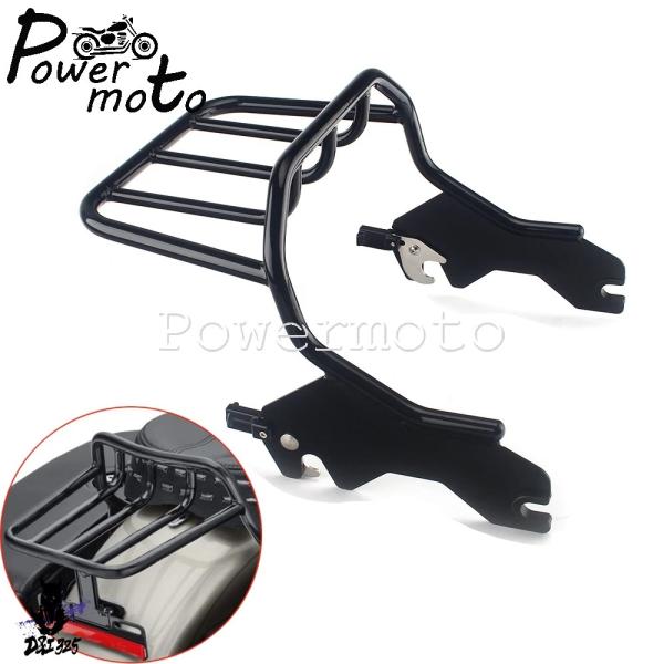 【並行輸入品】 ブラック ホールドファスト ツーアップ クイックキャリア サポート ハーレー ソフテ...