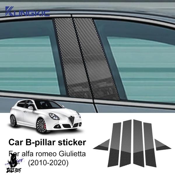【並行輸入品】 Bピラーステッカー アルファロメオ ジュリエッタ  2010 2011 2012 2...
