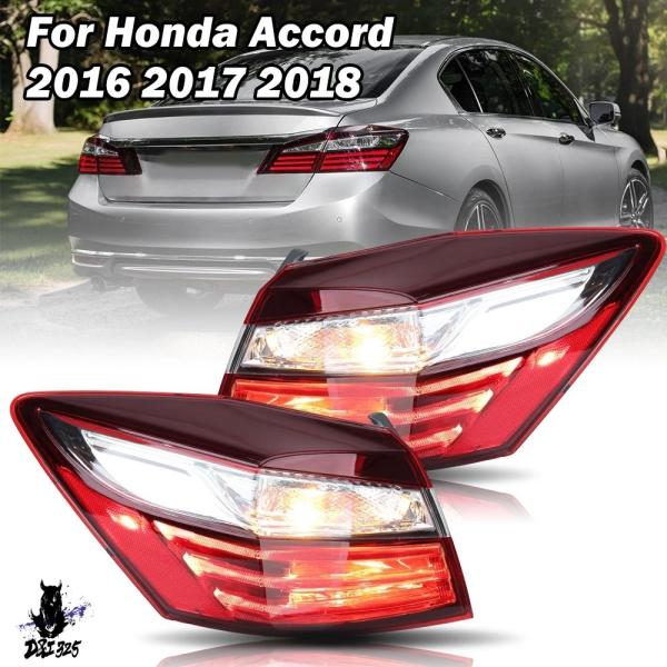 【並行輸入品】 ホンダアコードUSバージョン2016 2017 2018テールライト ドライビングラ...
