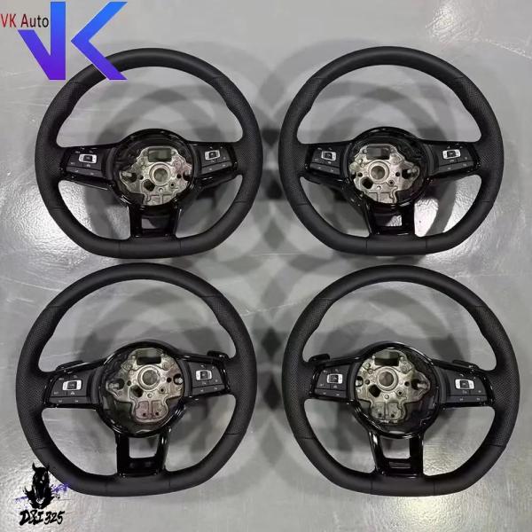 【並行輸入品】 CNL Rライン フルレザー ステアリングホイール VW ゴルフ MK5 6 7 7...