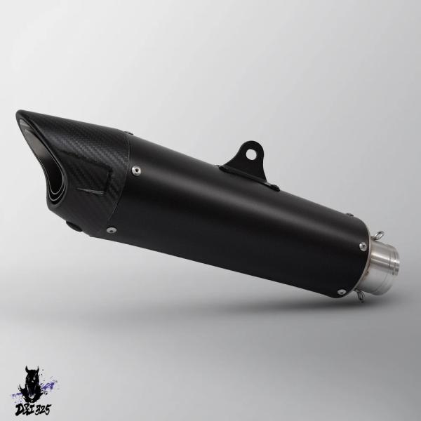 【互換品】 汎用 51MM ZARバイク バイク エキゾーストカスタムカーボンエスケープマフラー（D...