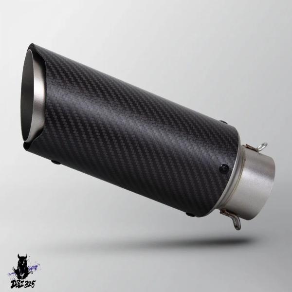 【互換品】 汎用 60MMバイク排気カーボンマフラー CBR650R CBR1000RR ZX10R...