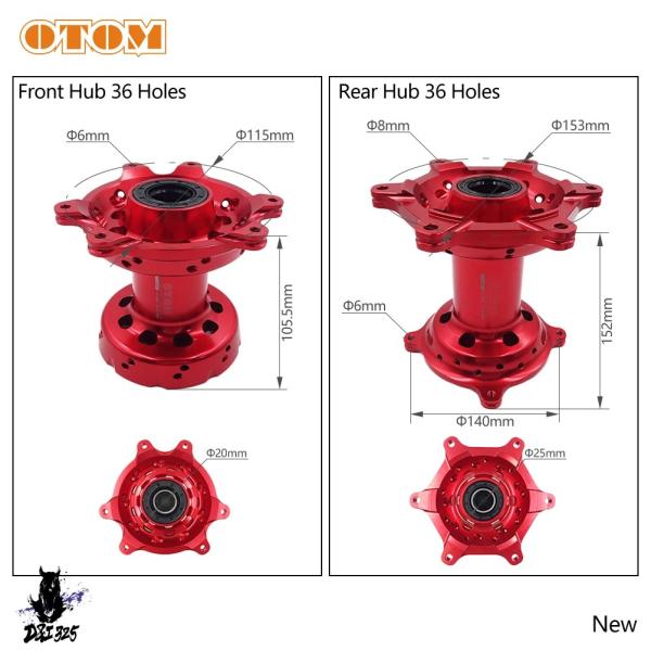【互換品】 バイク02-17フロントリアホイールハブマシン加工ハブホイールリム ホンダCRF CR ...