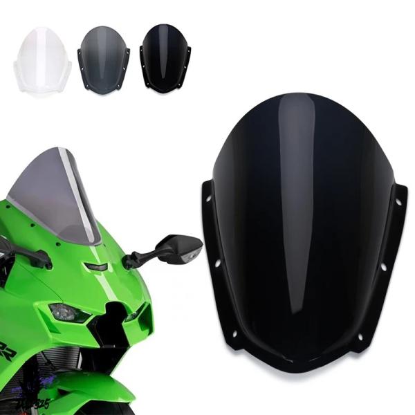 【互換品】 バイクアクセサリーフロントガラスフロントガラスウインディアンディフレクターフィット ZX...