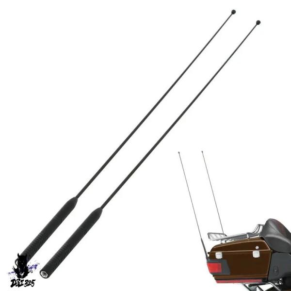 【互換品】 バイク 2 個 AM FM トランクアンテナラジオハーレーツーリングトライロードエレクト...