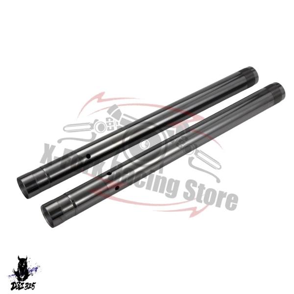 互換品  ブラックDLCフロントフォークインナーチューブフォークパイプペア ホンダCBR600RR ...