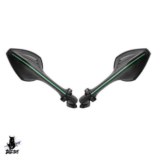 互換品  カワサキ ZX-10R 1000SX レーシングバックミラー防振機能バイクアクセサリー
