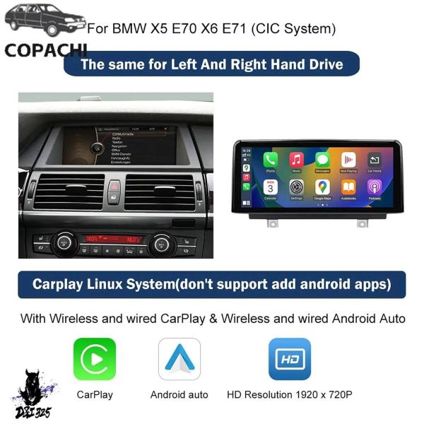 互換品  1Pc LHD 10.25 ''Android 自動 CarPlay タッチスクリーン B...