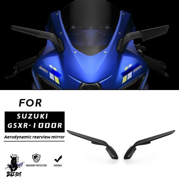 互換品  バックミラー風翼回転サイドミラーウイングレットスズキ GSX-R1000 GSXR 100...
