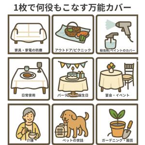 ビニールシート 使い捨て防汚シート 超大判 ビ...の詳細画像2