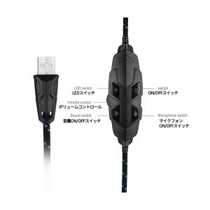 ヘッドホン 密閉型 ゲーミングヘッドセット ヘ...の詳細画像1
