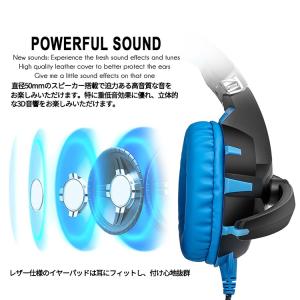 ヘッドホン 密閉型 ゲーミングヘッドセット ヘ...の詳細画像2