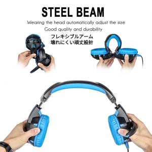 ヘッドホン 密閉型 ゲーミングヘッドセット ヘ...の詳細画像4