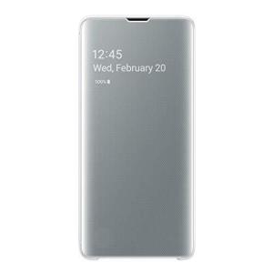 by Galaxy S10 Clear View Cover / ホワイト  EF-ZG973CWEGJP