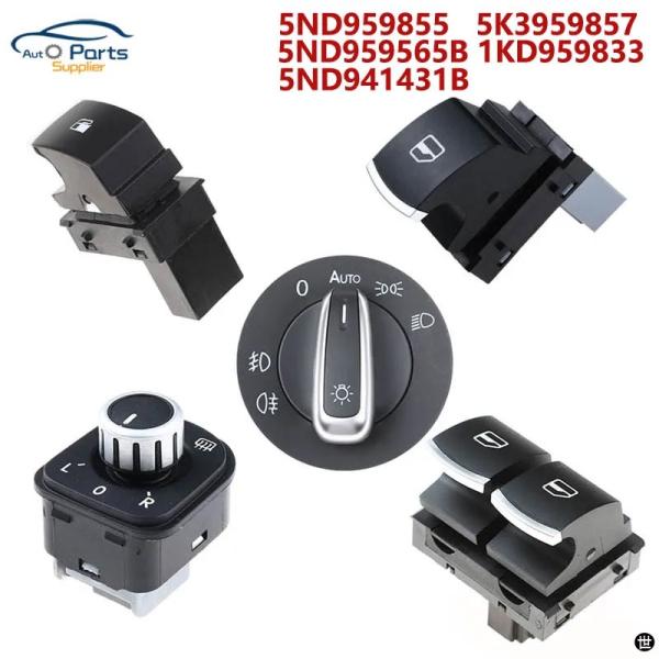 パワーウィンドウマスタースイッチボタン 3BD959857 VW 99-04 GTI GOLF 4 ...