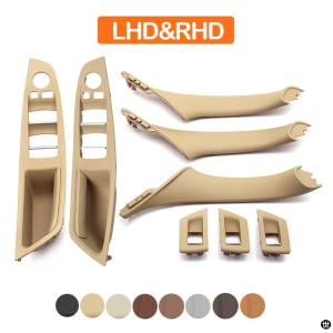  F10 F11 5シリーズ 左H LHD ベージュ ドアインナーハンドル/パワーウインドウスイッチ カバー アルピナ M5 並行輸入車 1台分 即納 BMW F10 F11 5シリーズ 左H LHD ベージュ ドアインナーハンドル