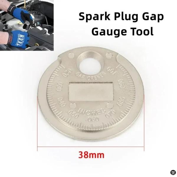 1PC スパークプラグギャップゲージツール測定コインタイプ 0.6-2.4 MMレンジスパークプラグ...
