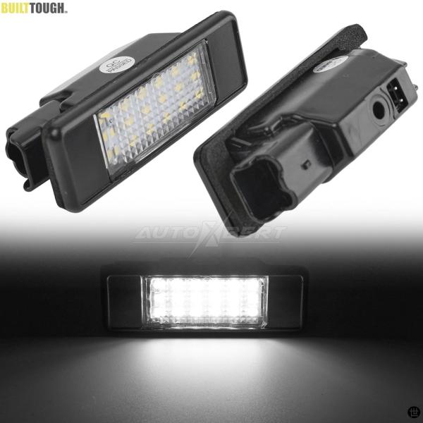 2 個白色 LED ナンバープレートライト日産エクストレイル T30 T31 キャシュカイ J10 ...