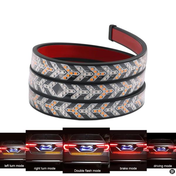 オプラ 12 24 ボルト LED トラック車テールゲートライトストリップバーリバースウィンカーハザ...