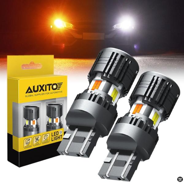 AUXITO 2X T20 T25 7443 3156 3157 7440 LED ウィンカースイッ...