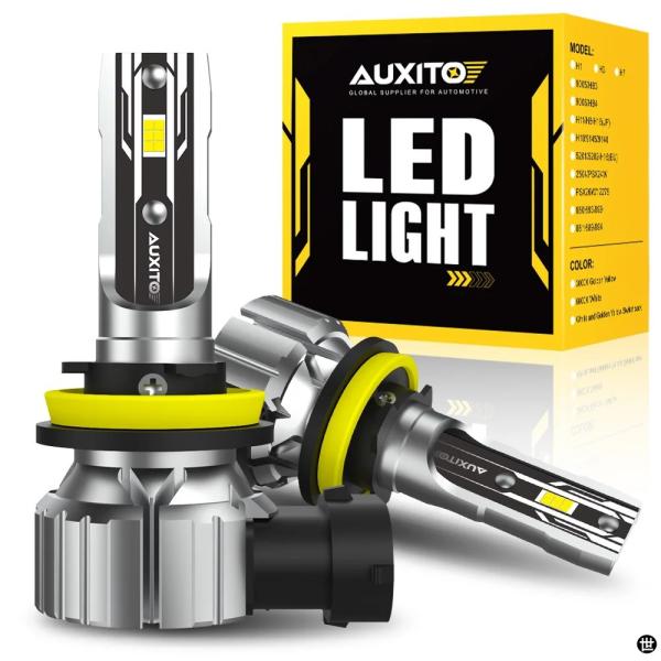 AUXITO 2X H8 LED フォグライト電球 CANBUS H16JP HB4 9006 90...