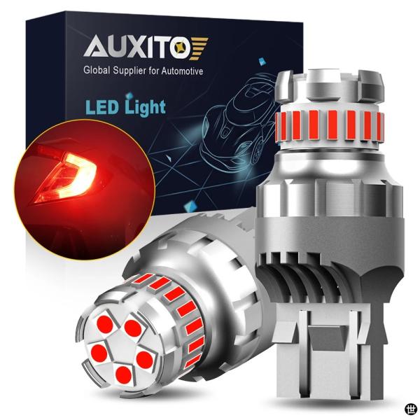 AUXITO 2 個 T20 W21/5W 7443 LED 電球 CANBUS ブレーキライト W...