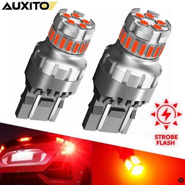 AUXITO 2 個 T20 7443 7440 LED ストロボ点滅ストップブレーキライト 315...