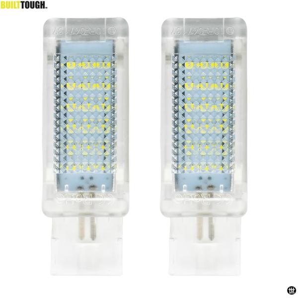 2X キセノンホワイト足元ライトトランクキャリア LED 車内ランプ VW キャディゴルフジェッタパ...