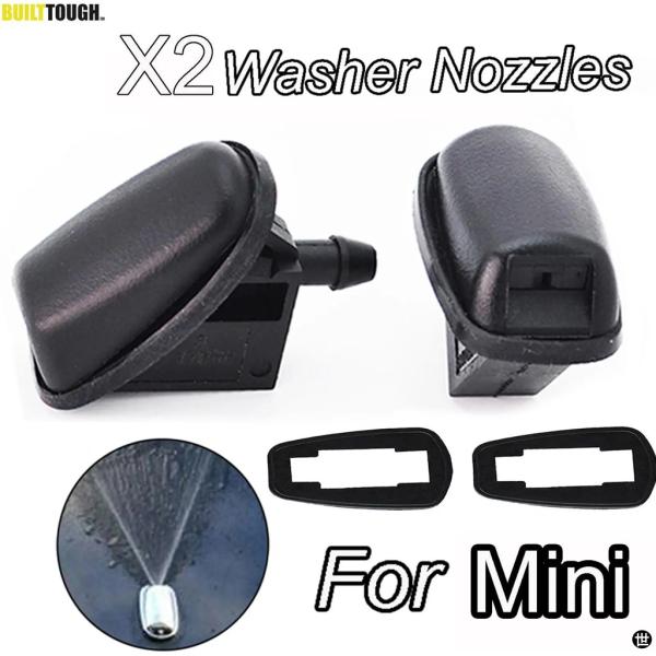 XUKEY ペア フロントガラス ウィンドウ ワイパー ウォッシャー スプレー ノズル ジェット フ...