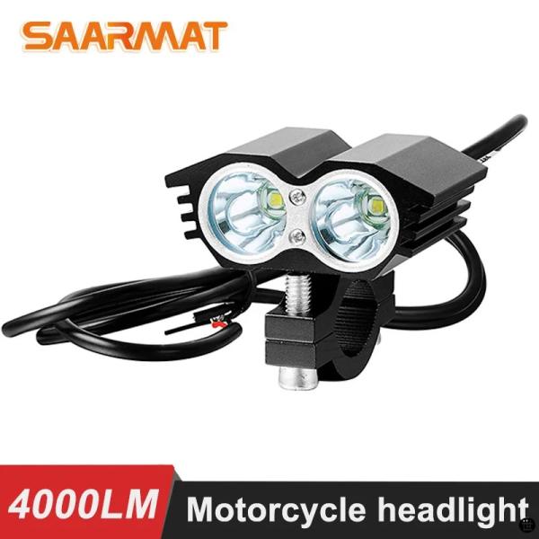 2 個 20 ワット 6000 18K バイク LED ヘッドライトスポットライト 2X XM-L ...